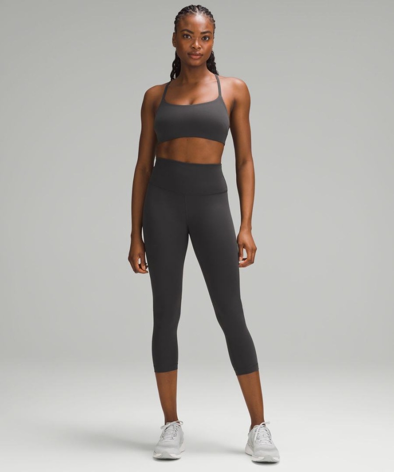 Sujetador Deportivo Lululemon Wunder Train Tiras Racer Bra Light Support, C/D Cup Mujer Gris Oscuro Chile | 752QMNLJS