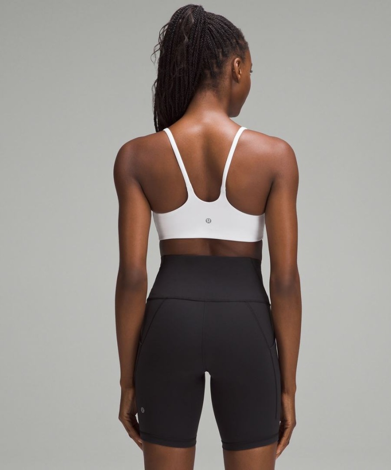 Sujetador Deportivo Lululemon Wunder Train Tiras Racer Bra Light Support, C/D Cup Mujer Blancas Chile | 142YULAXJ