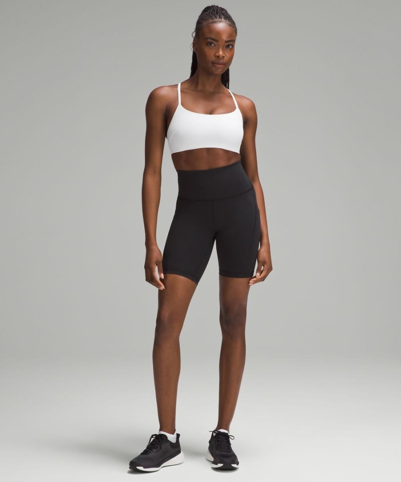 Sujetador Deportivo Lululemon Wunder Train Tiras Racer Bra Light Support, C/D Cup Mujer Blancas Chile | 142YULAXJ