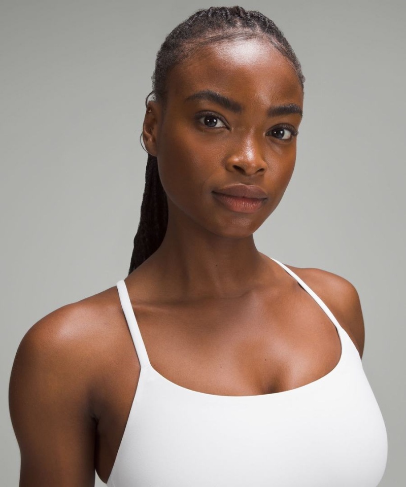 Sujetador Deportivo Lululemon Wunder Train Tiras Racer Bra Light Support, C/D Cup Mujer Blancas Chile | 142YULAXJ