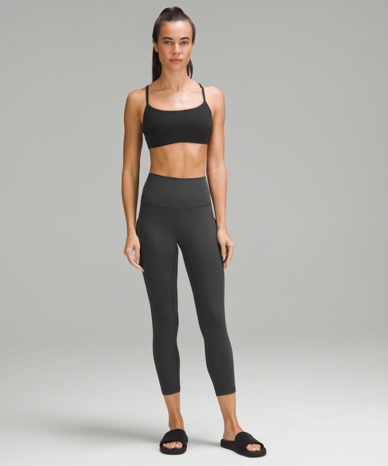 Sujetador Deportivo Lululemon Wunder Train Tiras Racer Bra Light Support, C/D Cup Mujer Negras Chile | 081YXRLIK