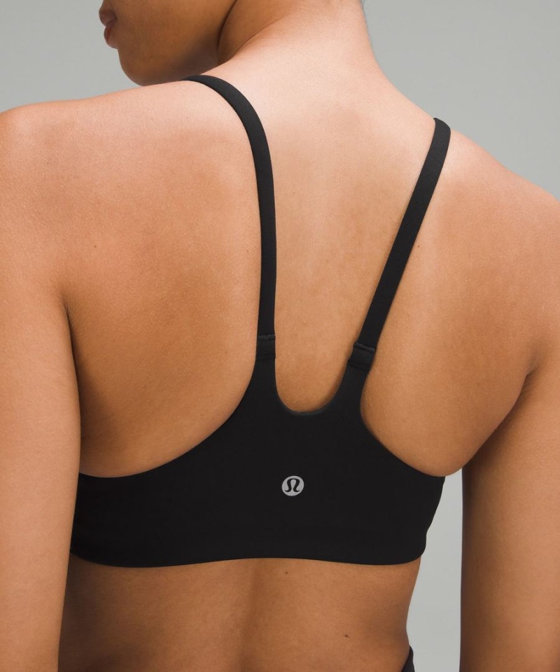 Sujetador Deportivo Lululemon Wunder Train Tiras Racer Bra Light Support, A/B Cup Twill Mujer Negras Chile | 268EATVUL