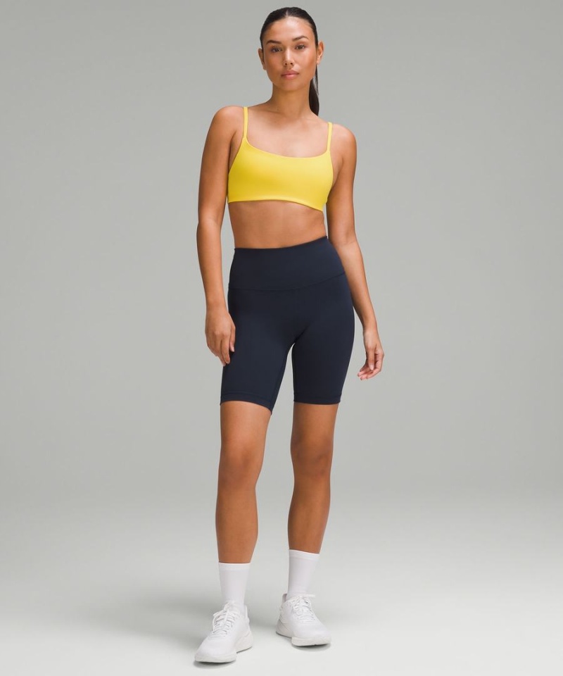 Sujetador Deportivo Lululemon Wunder Train Tiras Racer Bra Light Support, A/B Cup Mujer Amarillo Chile | 452EVLXKW