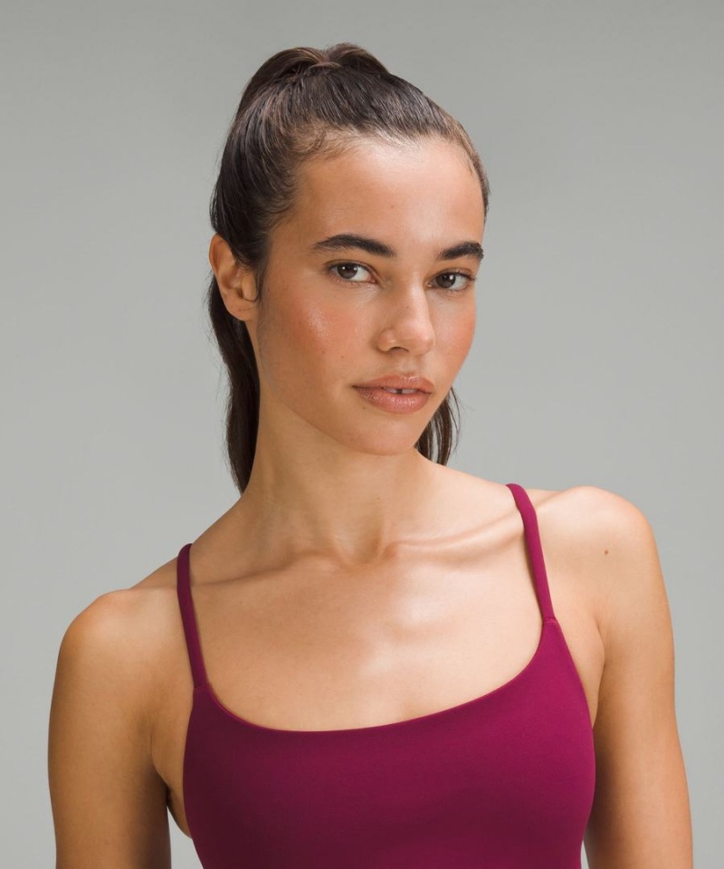 Sujetador Deportivo Lululemon Wunder Train Tiras Racer Bra Light Support, A/B Cup Mujer Burdeos Chile | 723IXYNQG