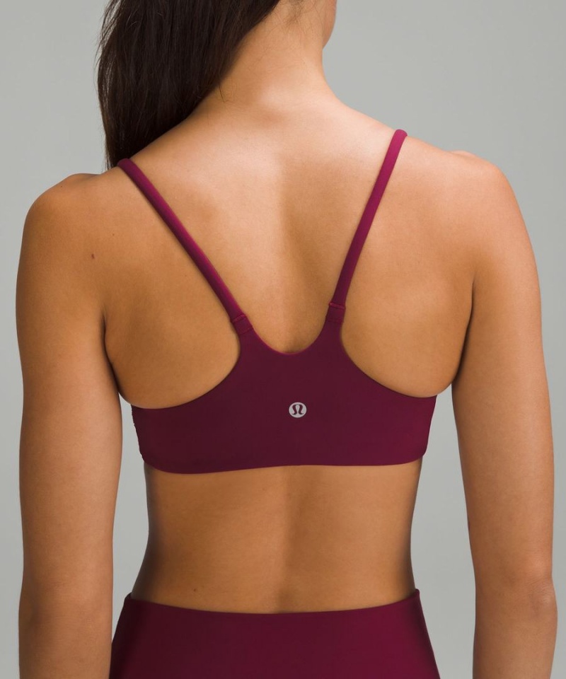 Sujetador Deportivo Lululemon Wunder Train Tiras Racer Bra Light Support, A/B Cup Mujer Burdeos Chile | 723IXYNQG