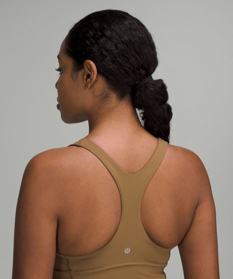 Sujetador Deportivo Lululemon Wunder Train Longline Bra Medium Support, C/D Cup Mujer Kaki Chile | 769NGOIXL