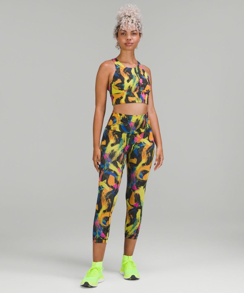Sujetador Deportivo Lululemon Wunder Train Longline Bra Medium Support, C/D Cup Mujer Negras Multicolor Chile | 487AUBOVL