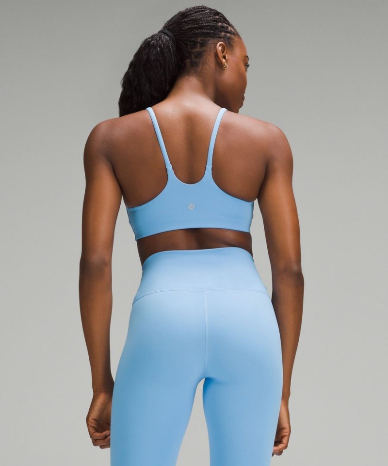 Sujetador Deportivo Lululemon Wunder Train Tiras Racer Bra Light Support, C/D Cup Mujer Azules Chile | 451QIECUP