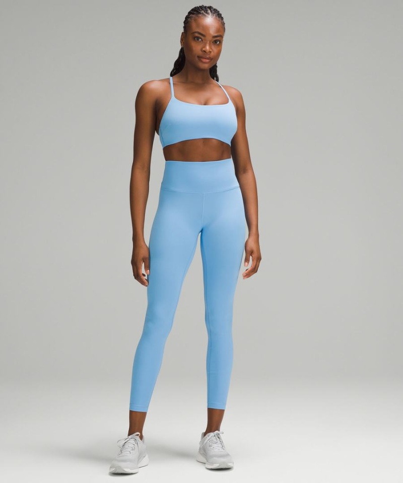 Sujetador Deportivo Lululemon Wunder Train Tiras Racer Bra Light Support, C/D Cup Mujer Azules Chile | 451QIECUP