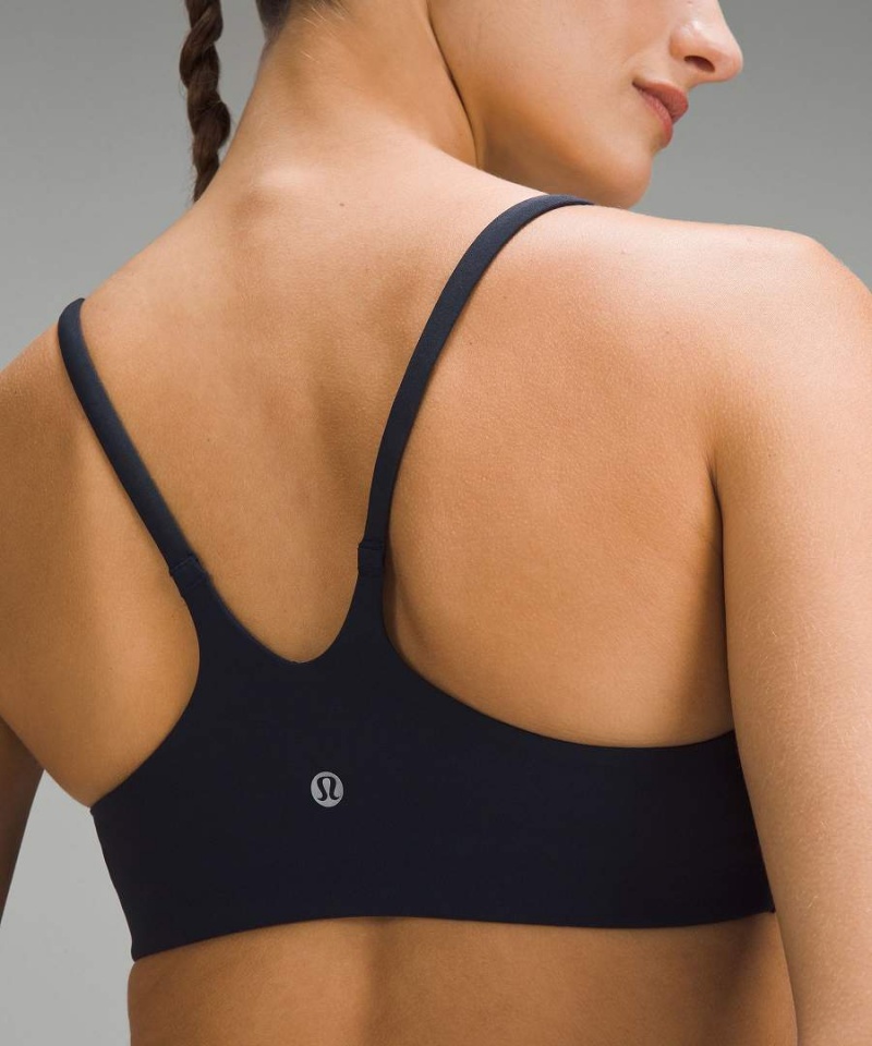 Sujetador Deportivo Lululemon Wunder Train Tiras Racer Bra Light Support, A/B Cup Mujer Azul Marino Chile | 465CGZYEI