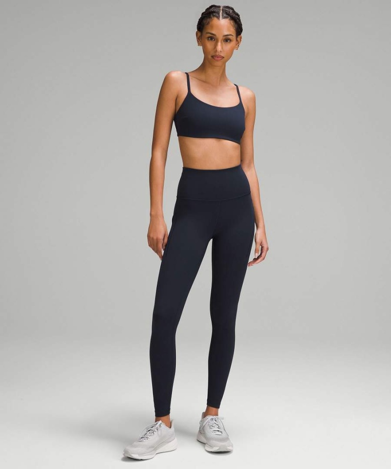 Sujetador Deportivo Lululemon Wunder Train Tiras Racer Bra Light Support, C/D Cup Mujer Azul Marino Chile | 965WOZNGX