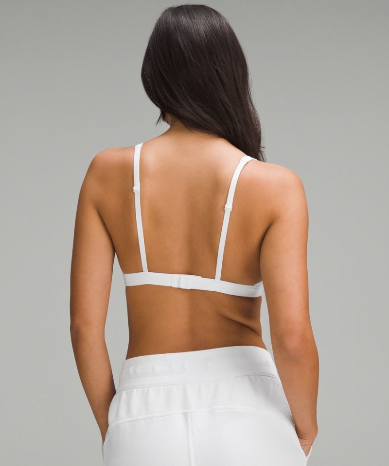 Sujetador Deportivo Lululemon Wundermost Ultra-Soft Nulu Triangle Bralette A–D Cups Mujer Blancas Chile | 076XPWDBA