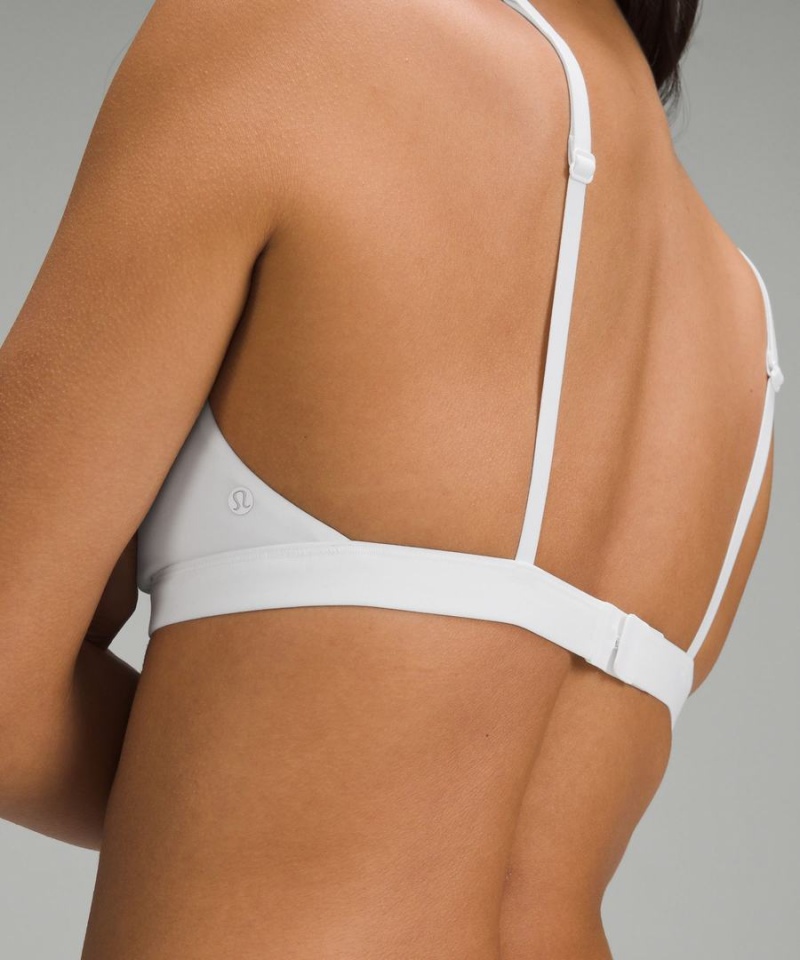 Sujetador Deportivo Lululemon Wundermost Ultra-Soft Nulu Triangle Bralette A–D Cups Mujer Blancas Chile | 076XPWDBA