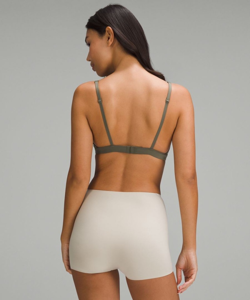 Sujetador Deportivo Lululemon Wundermost Ultra-Soft Nulu Triangle Bralette A–D Cups Mujer Verde Chile | 294YVWFGE