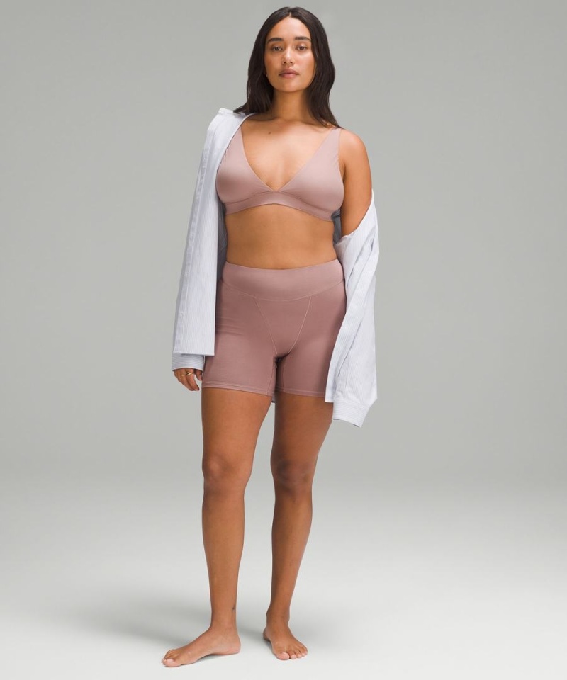 Sujetador Deportivo Lululemon Wundermost Ultra-Soft Nulu Triangle Bralette A–D Cups Mujer Rosas Chile | 826YVQBPG