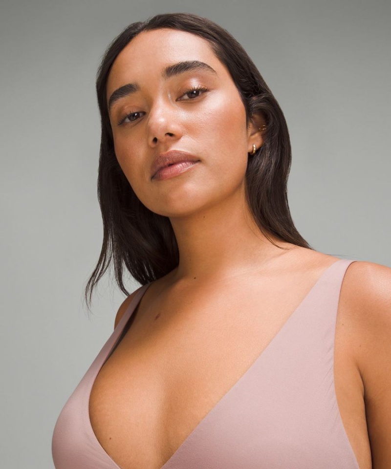 Sujetador Deportivo Lululemon Wundermost Ultra-Soft Nulu Triangle Bralette A–D Cups Mujer Rosas Chile | 826YVQBPG