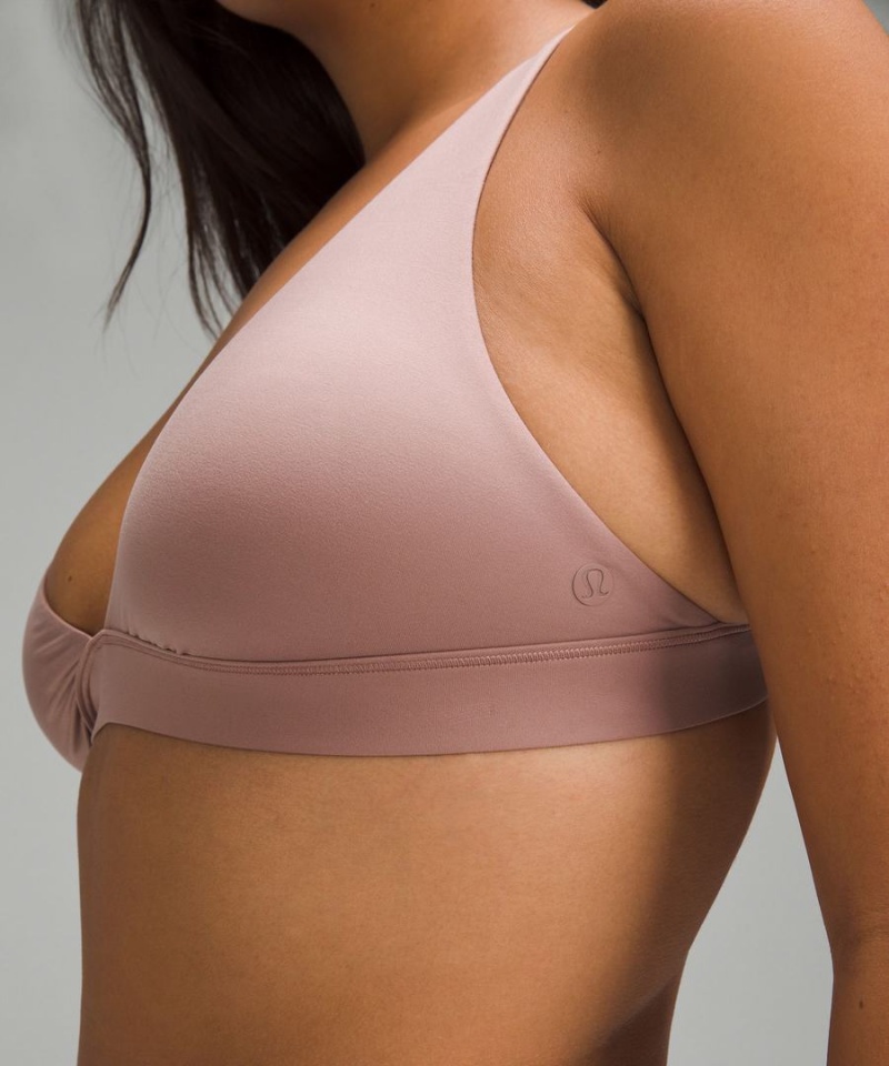 Sujetador Deportivo Lululemon Wundermost Ultra-Soft Nulu Triangle Bralette A–D Cups Mujer Rosas Chile | 826YVQBPG