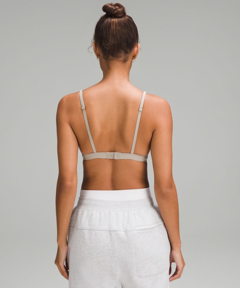 Sujetador Deportivo Lululemon Wundermost Ultra-Soft Nulu Triangle Bralette A–D Cups Mujer Gris Chile | 379LSAIXE