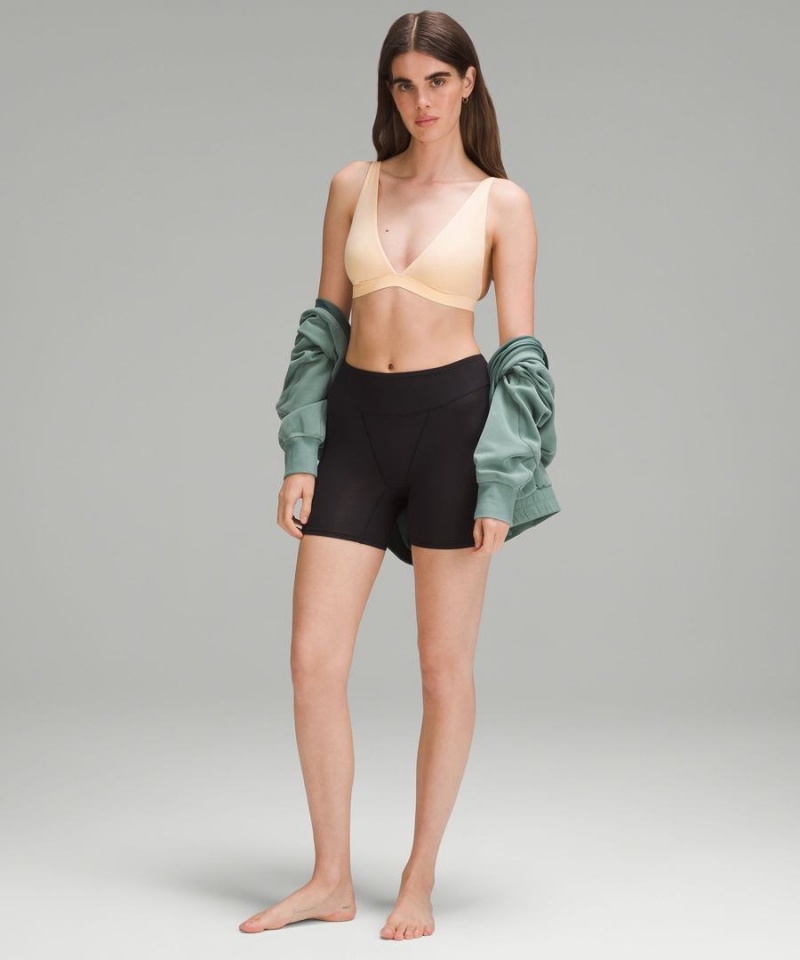 Sujetador Deportivo Lululemon Wundermost Ultra-Soft Nulu Triangle Bralette A–D Cups Mujer Beige Chile | 691KARHQC