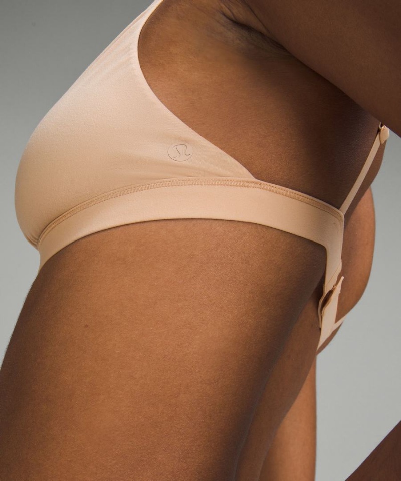 Sujetador Deportivo Lululemon Wundermost Ultra-Soft Nulu Triangle Bralette A–D Cups Mujer Beige Chile | 417AXSNWT