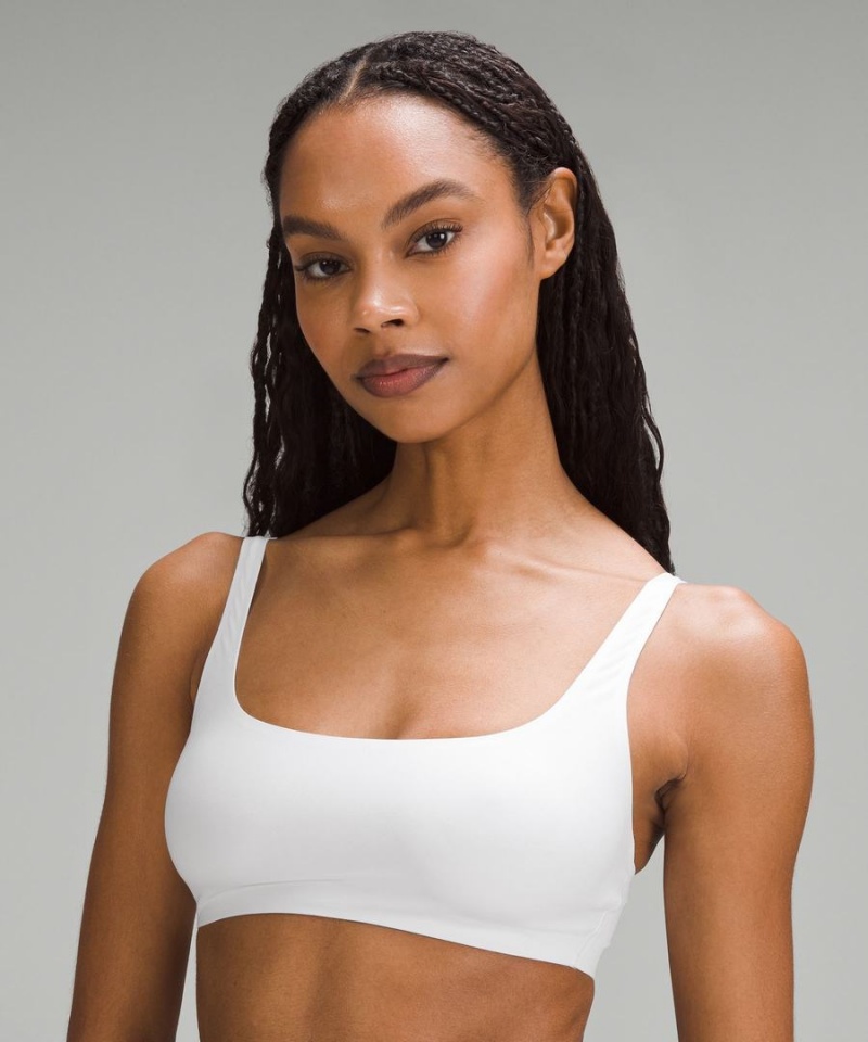 Sujetador Deportivo Lululemon Wundermost Ultra-Soft Nulu Scoop-Neck Bralette A–D Cups Mujer Blancas Chile | 904WLDCPN