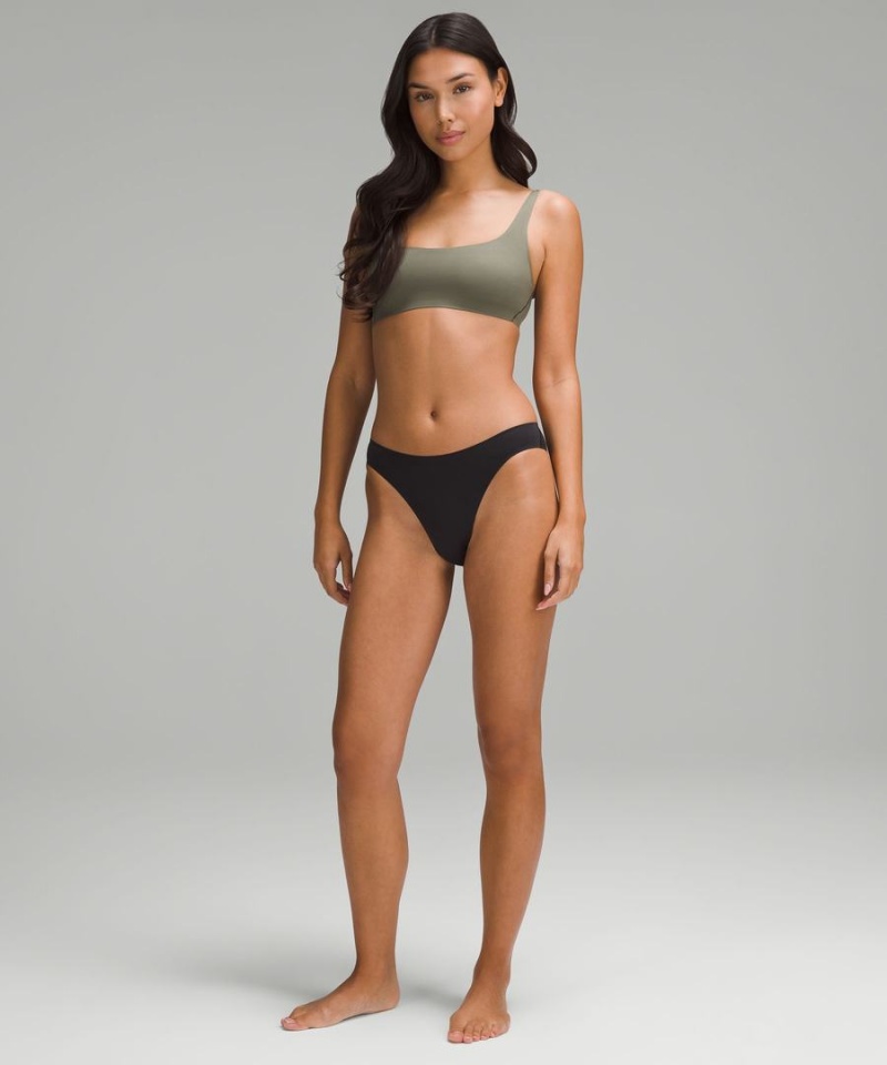Sujetador Deportivo Lululemon Wundermost Ultra-Soft Nulu Scoop-Neck Bralette A–D Cups Mujer Verde Chile | 602KYDBXZ