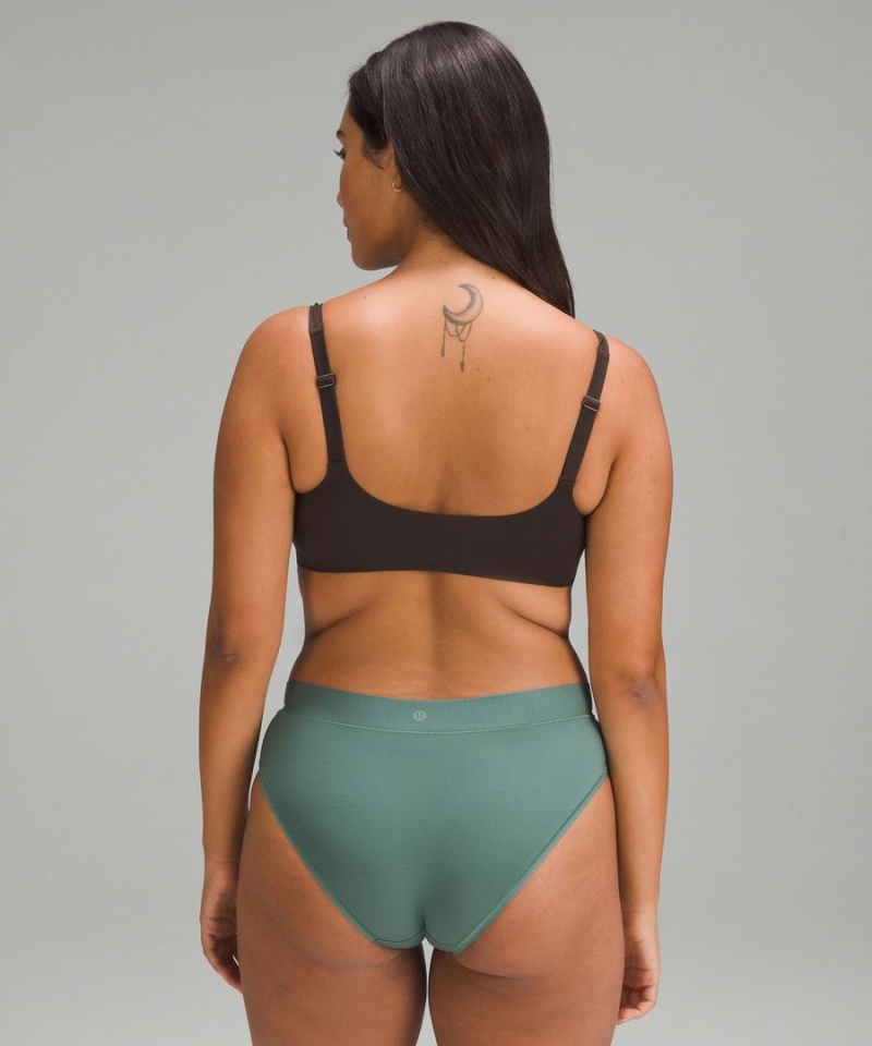 Sujetador Deportivo Lululemon Wundermost Ultra-Soft Nulu Scoop-Neck Bralette A–D Cups Mujer Chocolate Chile | 980QLJENU