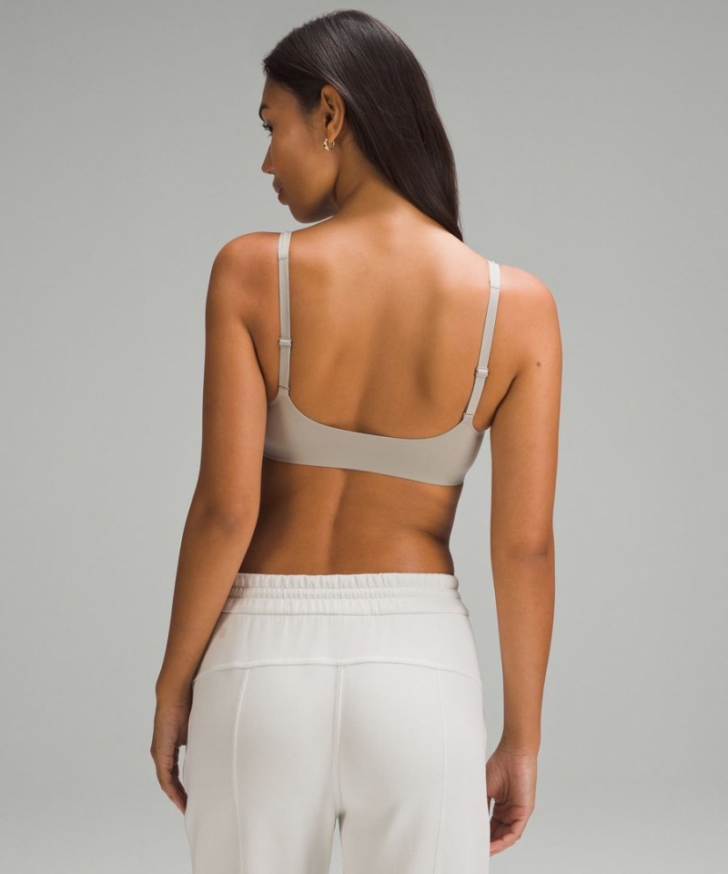 Sujetador Deportivo Lululemon Wundermost Ultra-Soft Nulu Scoop-Neck Bralette A–D Cups Mujer Gris Chile | 215YKINRH