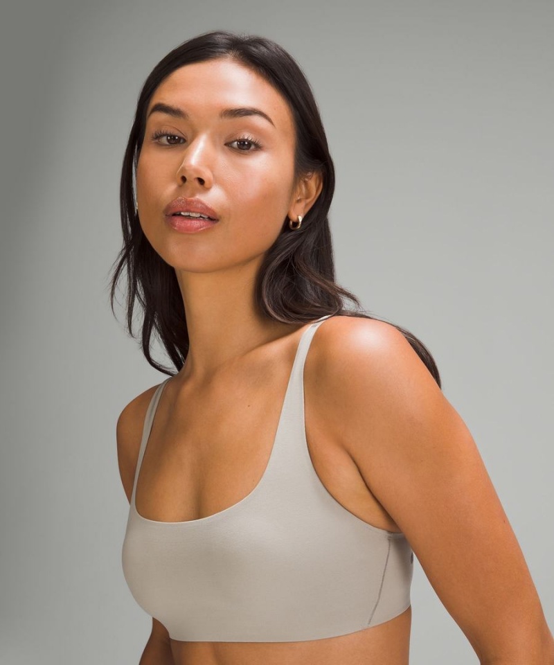 Sujetador Deportivo Lululemon Wundermost Ultra-Soft Nulu Scoop-Neck Bralette A–D Cups Mujer Gris Chile | 215YKINRH