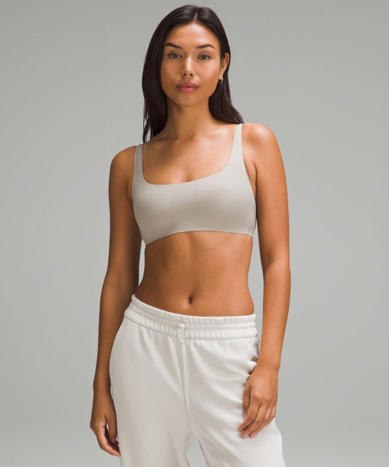 Sujetador Deportivo Lululemon Wundermost Ultra-Soft Nulu Scoop-Neck Bralette A–D Cups Mujer Gris Chile | 215YKINRH