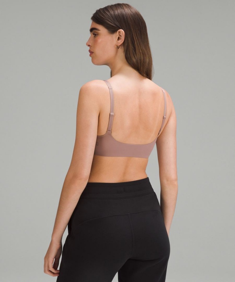 Sujetador Deportivo Lululemon Wundermost Ultra-Soft Nulu Scoop-Neck Bralette A–D Cups Mujer Rosas Chile | 206AHYXWN