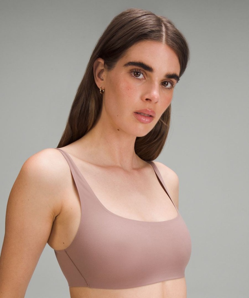 Sujetador Deportivo Lululemon Wundermost Ultra-Soft Nulu Scoop-Neck Bralette A–D Cups Mujer Rosas Chile | 206AHYXWN