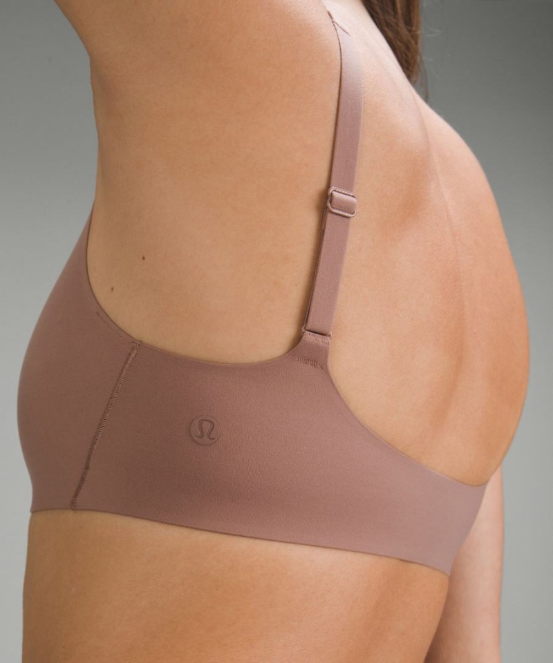 Sujetador Deportivo Lululemon Wundermost Ultra-Soft Nulu Scoop-Neck Bralette A–D Cups Mujer Rosas Chile | 206AHYXWN