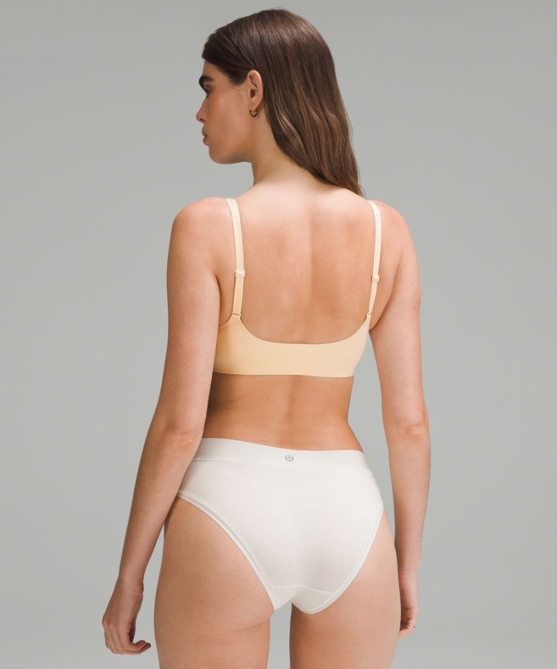 Sujetador Deportivo Lululemon Wundermost Ultra-Soft Nulu Scoop-Neck Bralette A–D Cups Mujer Beige Chile | 841PQOFJB