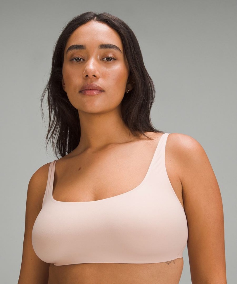 Sujetador Deportivo Lululemon Wundermost Ultra-Soft Nulu Scoop-Neck Bralette A–D Cups Mujer Marrones Chile | 584UMJFVS