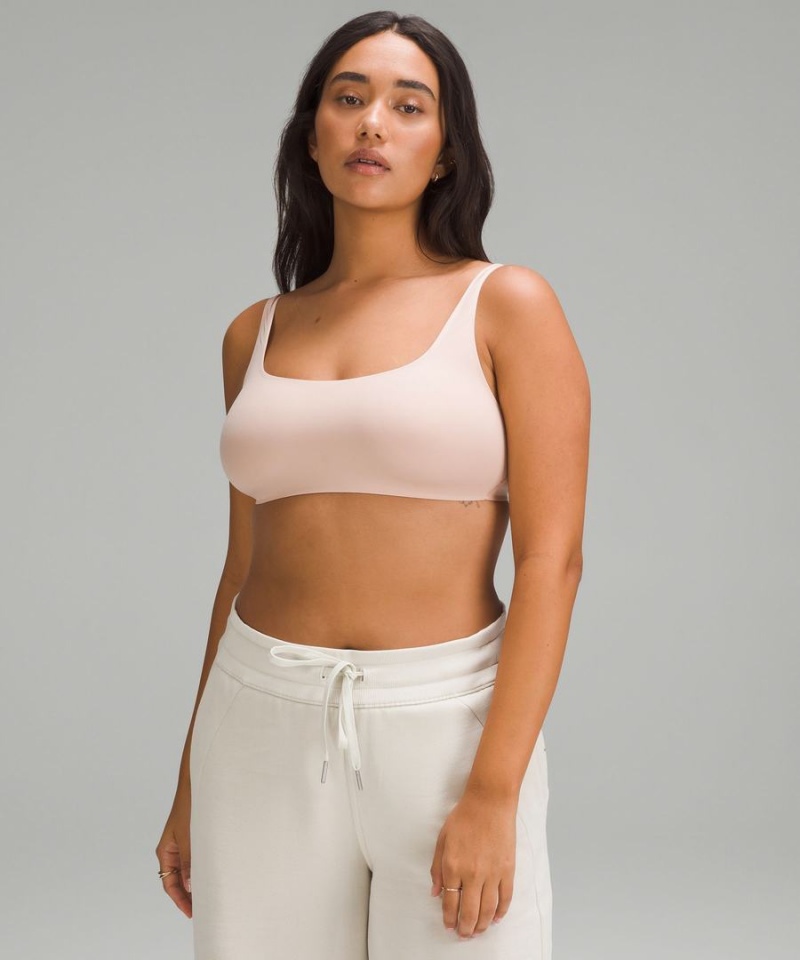 Sujetador Deportivo Lululemon Wundermost Ultra-Soft Nulu Scoop-Neck Bralette A–D Cups Mujer Marrones Chile | 584UMJFVS