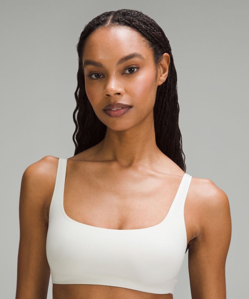 Sujetador Deportivo Lululemon Wundermost Ultra-Soft Nulu Scoop-Neck Bralette A–D Cups Mujer Beige Chile | 347ELZFWP