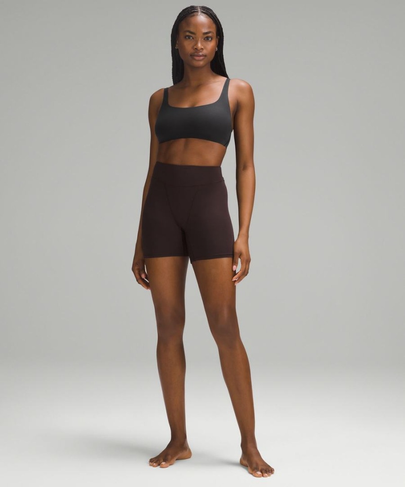 Sujetador Deportivo Lululemon Wundermost Ultra-Soft Nulu Scoop-Neck Bralette A–D Cups Mujer Negras Chile | 471IGWVED