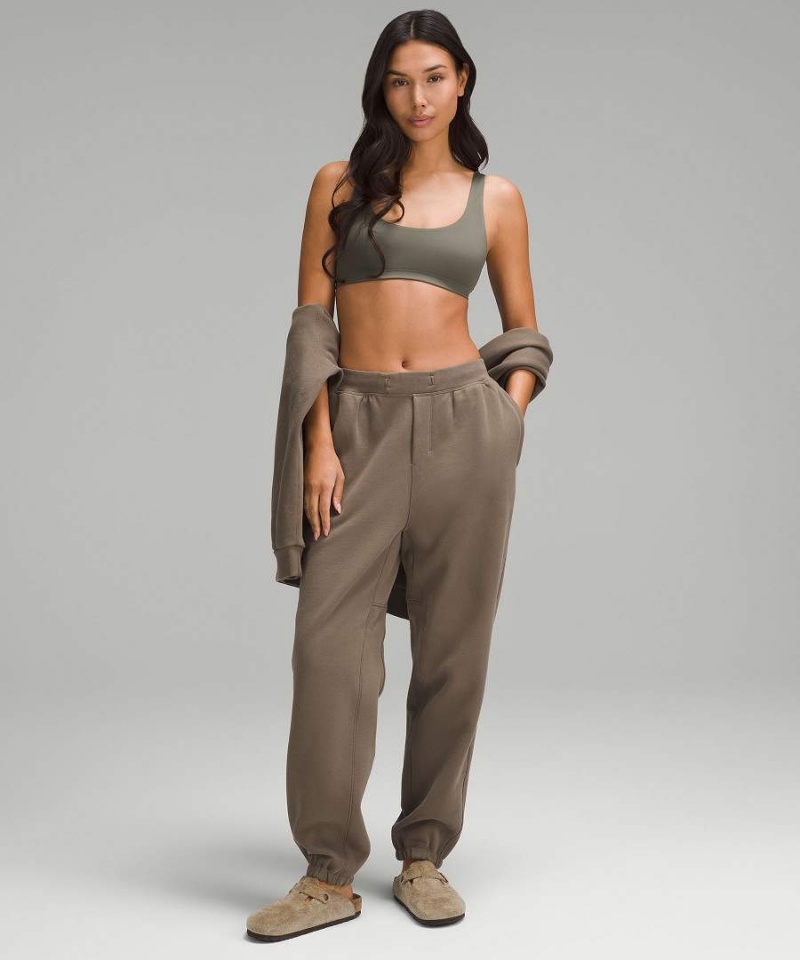 Sujetador Deportivo Lululemon Wundermost Ultra-Soft Nulu Racerback Bralette Mujer Verde Oscuro Chile | 742POABGM
