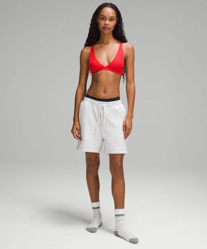 Sujetador Deportivo Lululemon Wundermost Ultra-Soft Nulu Triangle Bralette A–D Cups Mujer Rojas Chile | 461AEMQOK