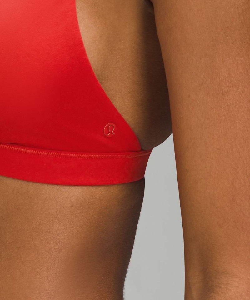 Sujetador Deportivo Lululemon Wundermost Ultra-Soft Nulu Triangle Bralette A–D Cups Mujer Rojas Chile | 461AEMQOK