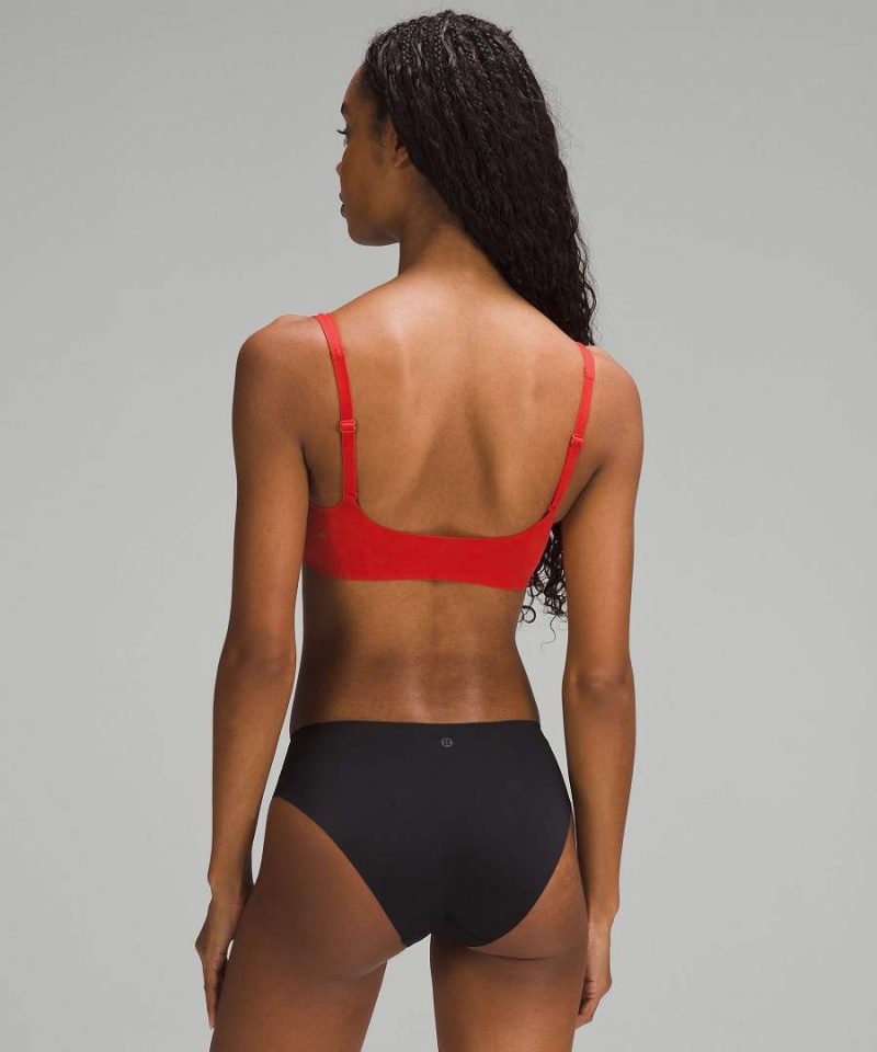Sujetador Deportivo Lululemon Wundermost Ultra-Soft Nulu Scoop-Neck Bralette A–D Cups Mujer Rojas Chile | 069BDPIST