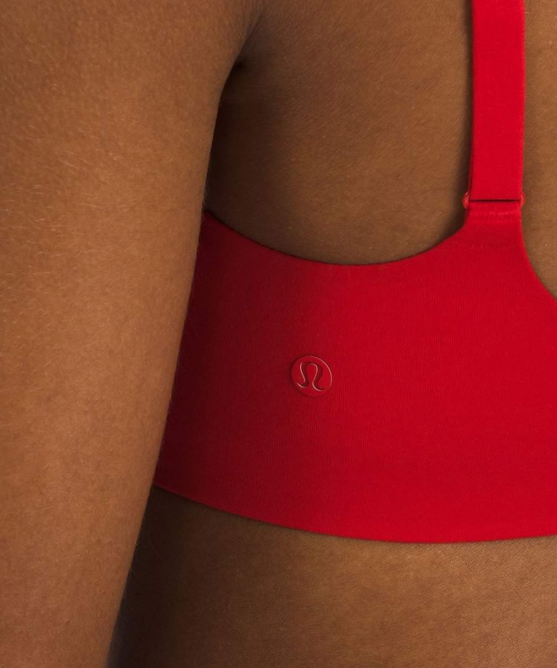 Sujetador Deportivo Lululemon Wundermost Ultra-Soft Nulu Scoop-Neck Bralette A–D Cups Mujer Rojas Chile | 069BDPIST