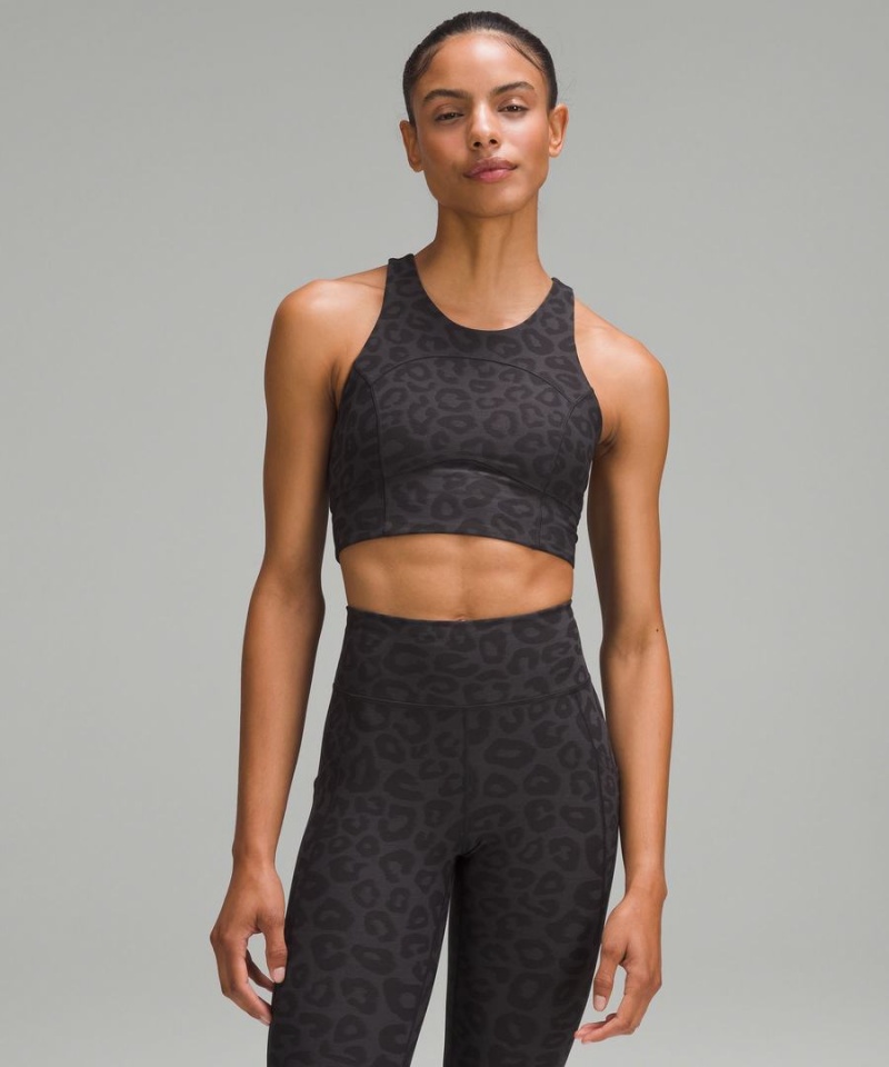 Sujetador Deportivo Lululemon lab Everlux Jacquard Train Mujer Gris Oscuro Negras Chile | 916MRVHWQ