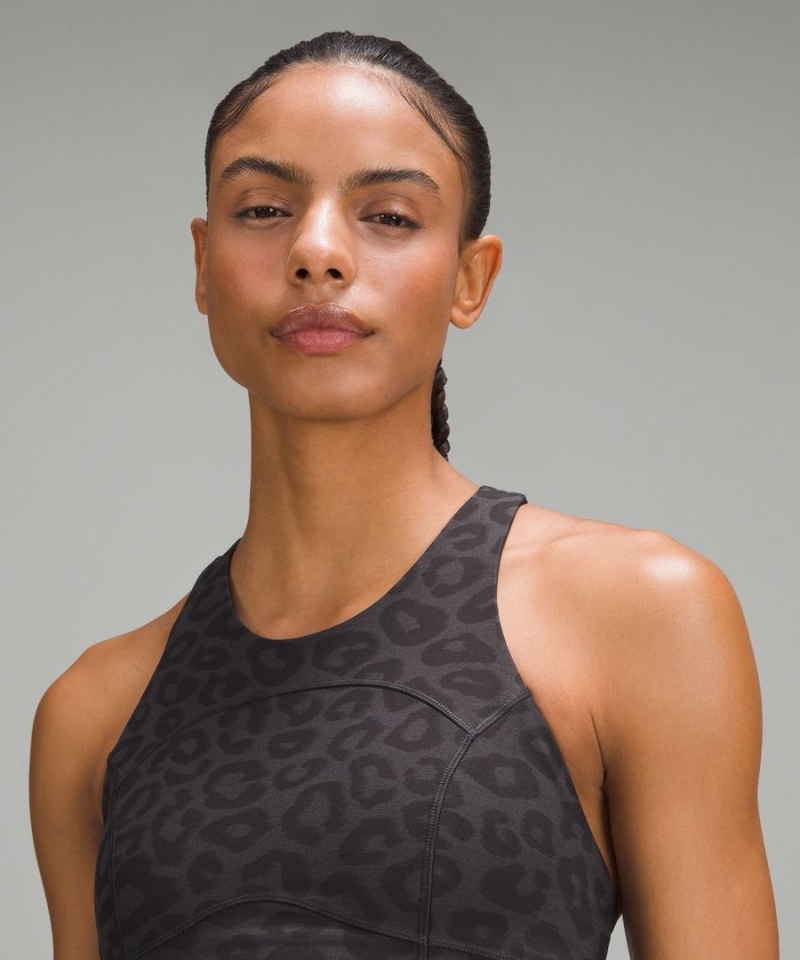 Sujetador Deportivo Lululemon lab Everlux Jacquard Train Mujer Gris Oscuro Negras Chile | 916MRVHWQ