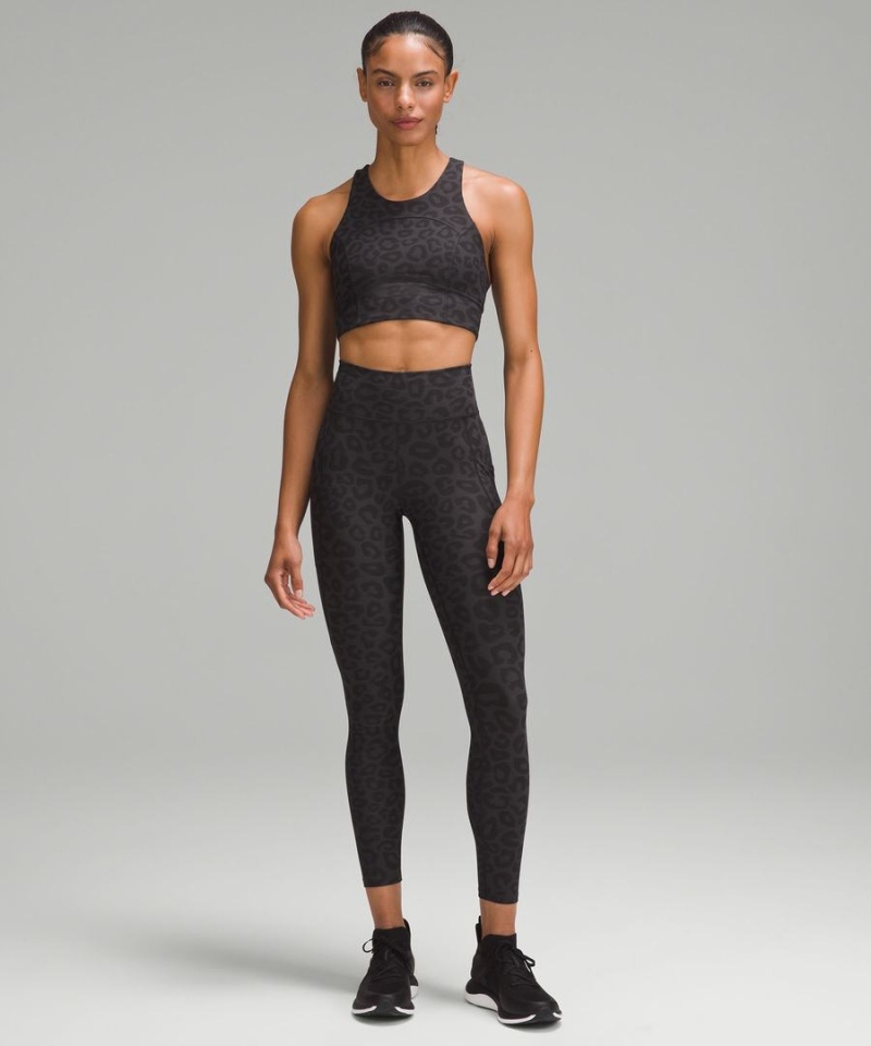 Sujetador Deportivo Lululemon lab Everlux Jacquard Train Mujer Gris Oscuro Negras Chile | 916MRVHWQ