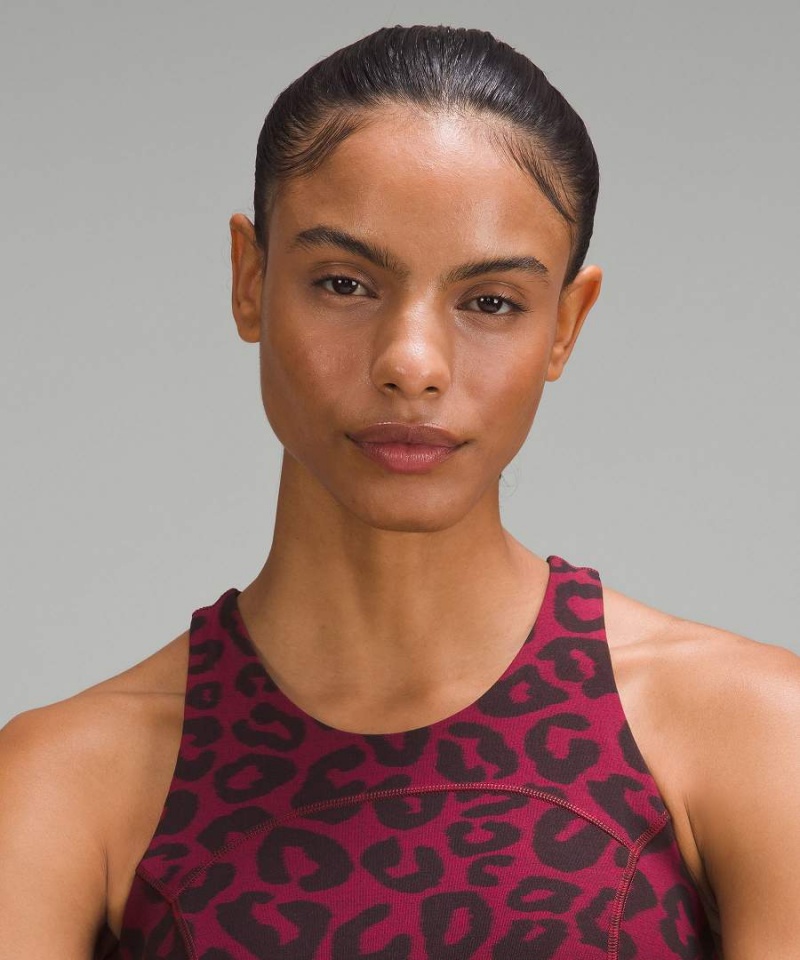 Sujetador Deportivo Lululemon lab Everlux Jacquard Train Mujer Burdeos Negras Chile | 752OXQRAF