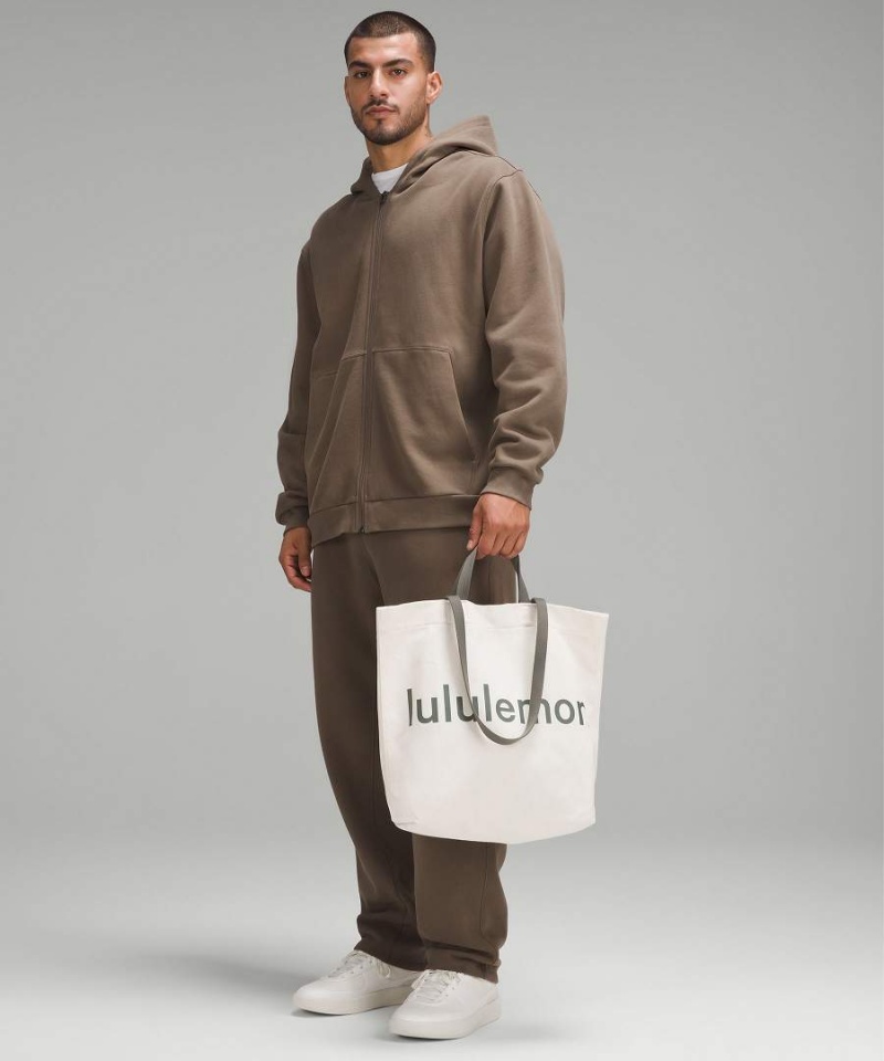 Tote Lululemon Double-Handle Lona 17L Hombre Beige Negras Chile | 769NQTFYD