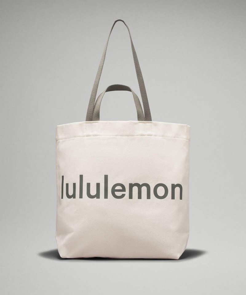 Tote Lululemon Double-Handle Lona 17L Hombre Beige Negras Chile | 769NQTFYD