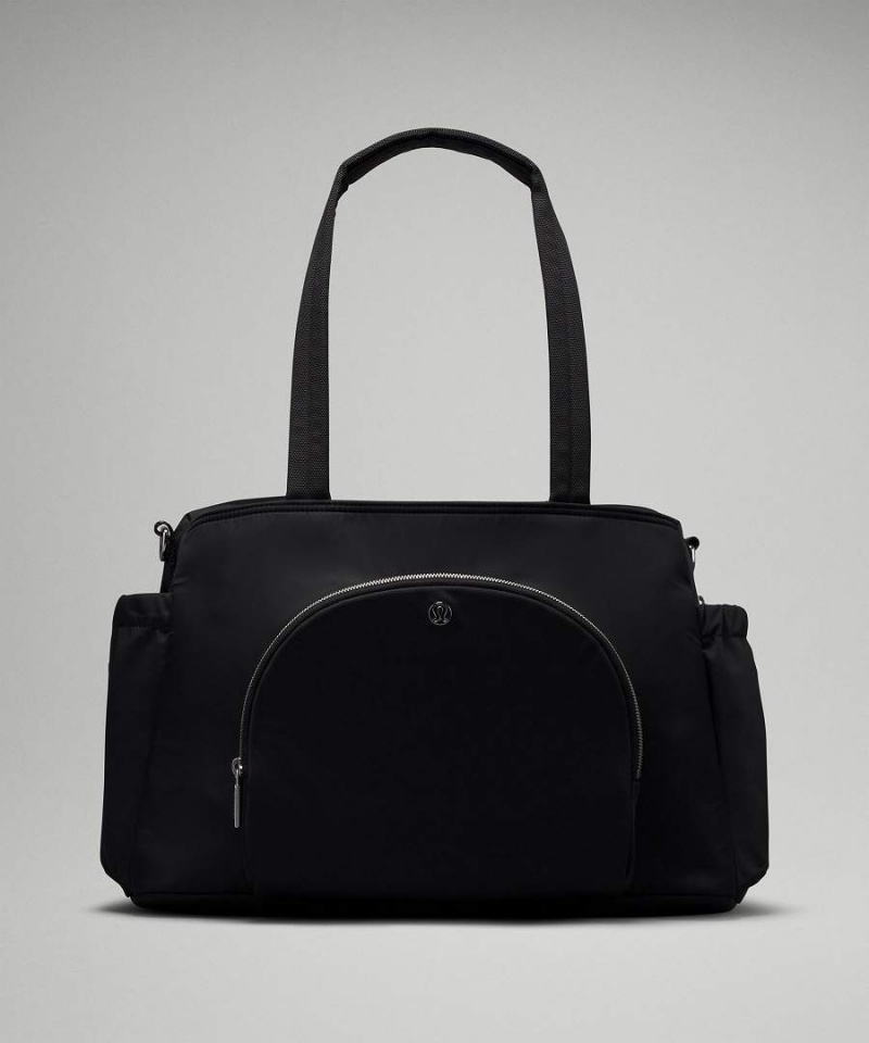 Tote Lululemon New Parent 20L Mujer Negras Plateadas Chile | 423MNRYSD